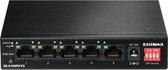 Edimax ES-5104PH V2 Fast Ethernet Switch met 5 poorten - 4x Power over Ethernet (PoE+) / zwart