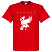 Liverpool Five Star T-Shirt - Rood - 4XL