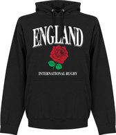 Engeland Rose International Rugby Hoodie - Zwart - S
