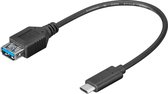 OTG kabel - USB C naar USB A 3.0 - Zwart