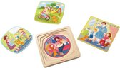 HABA houten lagenpuzzel Mijn dag