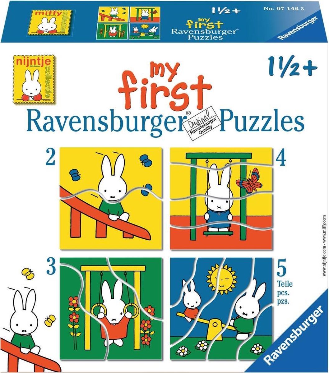 Azië Speciaal viel Ravensburger nijntje My First Puzzels -2+3+4+5 stukjes - kinderpuzzel |  bol.com