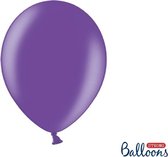 Partydeco Ballonnen Metallic Strong paars - 30 cm - 10 stuks