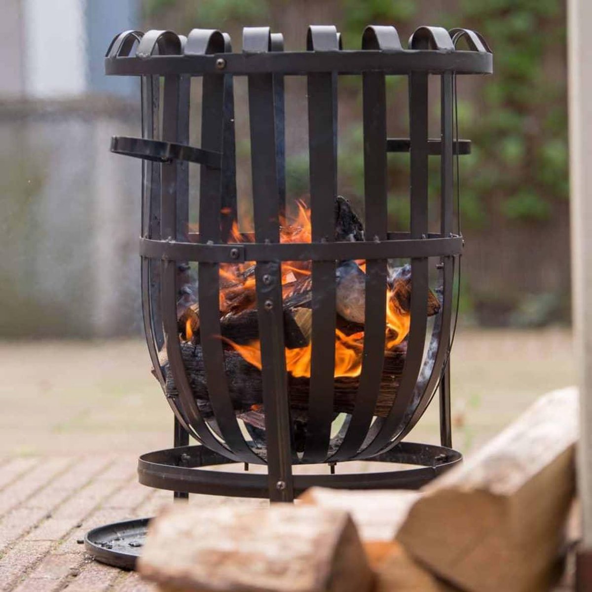 RedFire Dallas Vuurkorf met grillplaat - Zwart