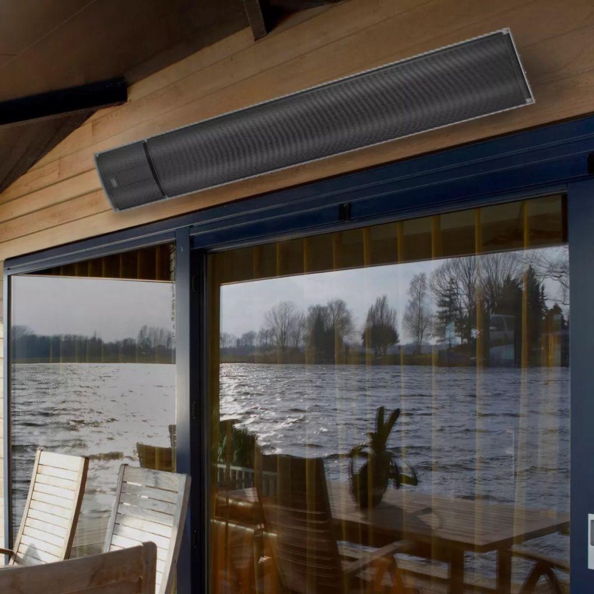 Frons kop Goneryl Euromac EUROM Outdoor Heatpanel RC Infrarood Terrasverwarmer 1800 W +  afstandsbediening | bol.com