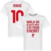 Liverpool Mané Walk On T-Shirt - Wit - S