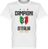 Campioni D'Italia 37 T-Shirt - Wit - XXXXL