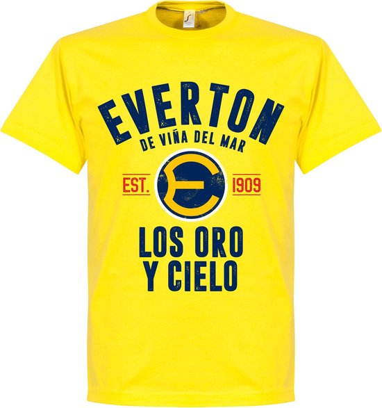 Everton de Chile Established T-Shirt - Geel - XXL