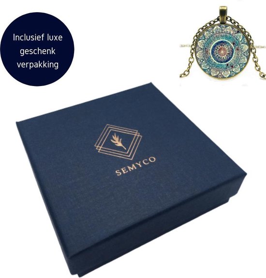 Semyco® Betoverende Yogini ketting goud - Geleverd in luxe geschenkverpakking - Spiritueel cadeau - Cadeau vrouw verjaardag - Semyco