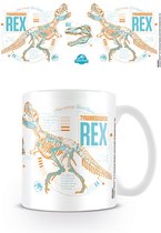 Jurassic World Fallen Kingdom T Rex Stats Mug - 325 ml