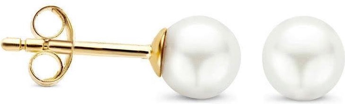 Blush Oorbellen 7149YPW - Geel Goud (14Krt.) met Zoetwater Parel