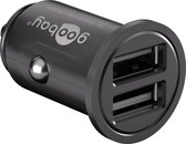 Goobay USB autolader met 2 poorten - Smart IC - 4,8A / zwart