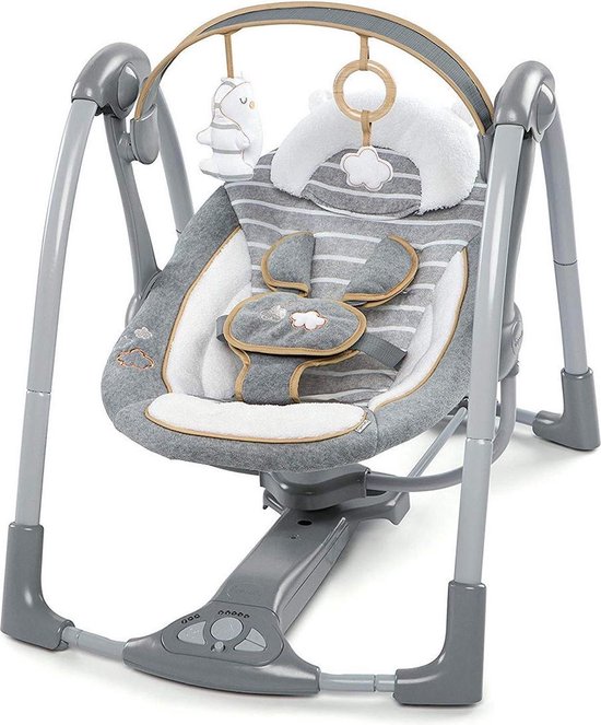 Bright Starts Ingenuity Swing and Go Bella Teddy Boutique Babyswing - - Babyschommel - elektrische schommelstoel baby