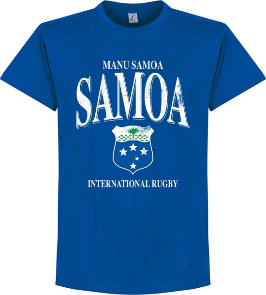 Samoa Rugby T-Shirt - Blauw - S