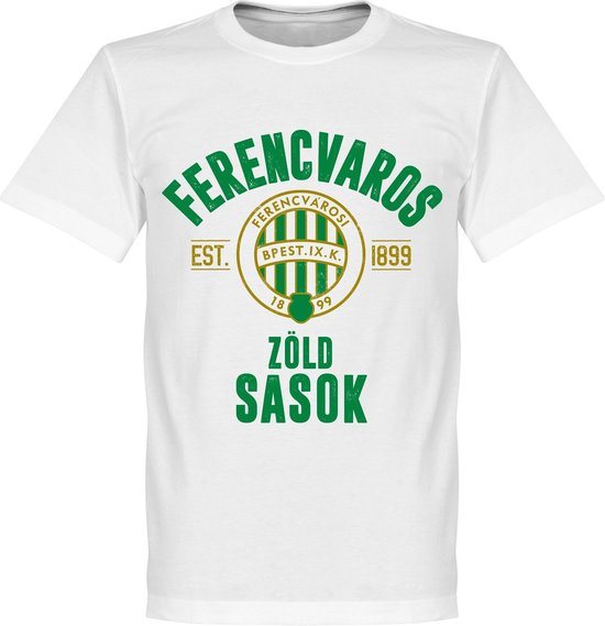 Ferencvaros Established T-Shirt - Wit - XL