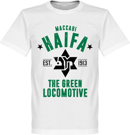 Maccabi Haifa Established T-Shirt - Wit - XS