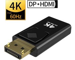 DisplayPort Naar HDMI - Adapter 4K / 1080 P - DP Male Naar HDMI Female | DisplayPort Naar HDMI Adapter - 4K/1080P Compatibel - DP Naar HDMI Converter Met Audio & Video Transmissie - Plug & Play Voor PC, TV, Monitor, Projector - Hoge-Definitie Signaal