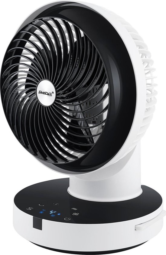 Tafelventilator Steba VT360 Twist 360° oscillatie, 4 standen, timer 1-8 uur, stil 38dB, afstandsbediening