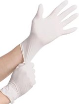 latex handschoenen-gepoederd -- 100 paar- XL