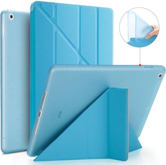 toonhoogte doel Stroomopwaarts SBVR iPad Hoes 2018 - 6e Generatie - 9,7 inch - Smart Cover - A1893 - A1954  - Lichtblauw | bol.com