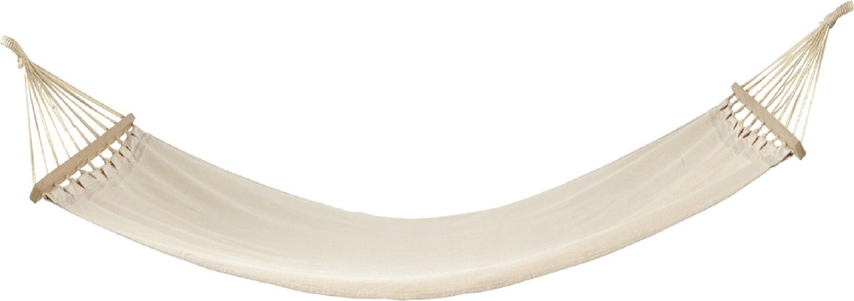 Fleau Goods Luxe Hangmat met Spreidstok - Sierlijke Franje - 100% Katoen - Comfortabel - Inclusief ophangmateriaal & Draagtas - 100 x 200cm