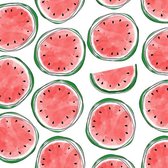 60x servetten met fruit thema meloenen 33 cm - tafel servetjes