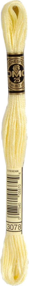 DMC Mouliné Garen 3078 Zeer Licht Geel-Goud