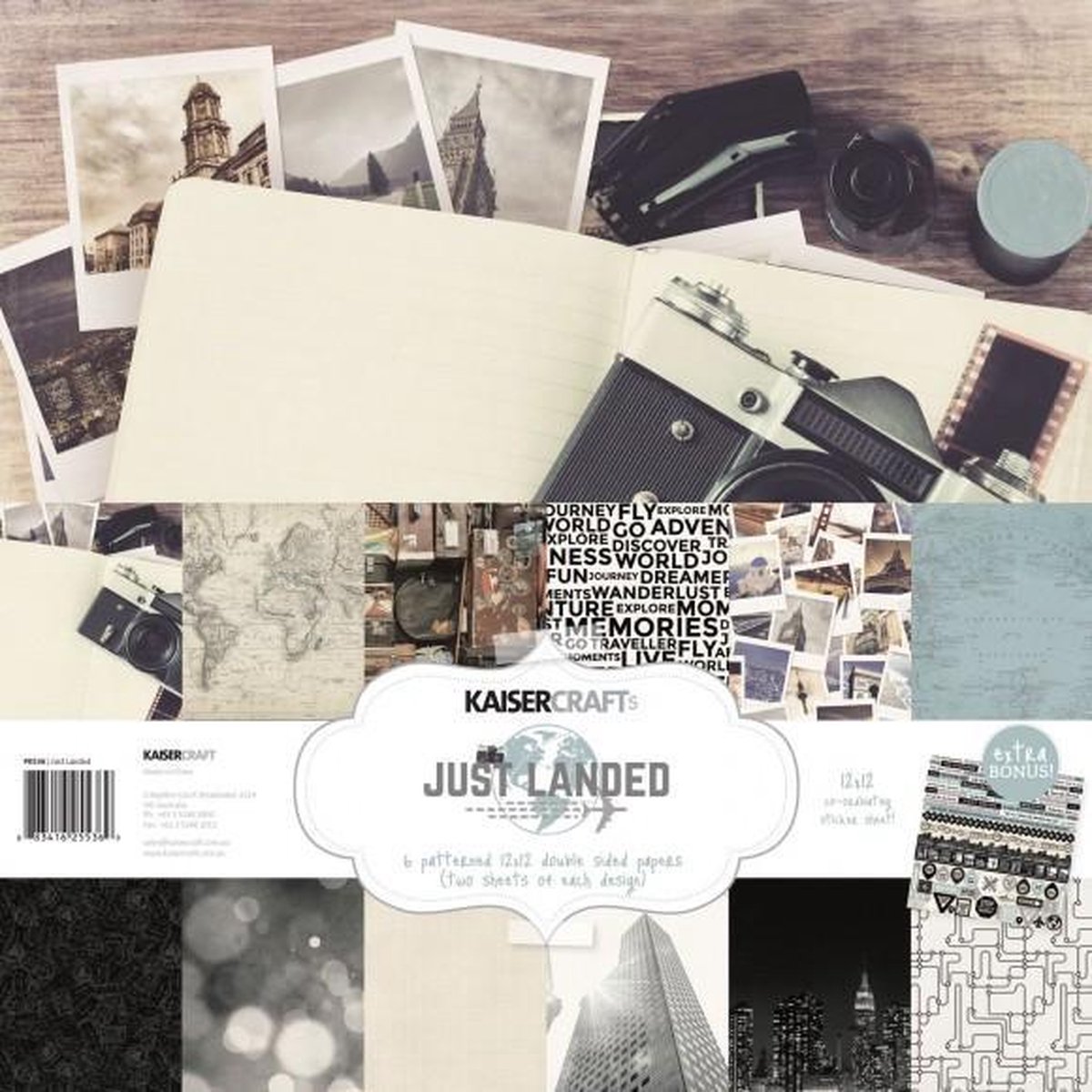 Kaisercraft: Just Landed - paper pack 12x12" (PK536)