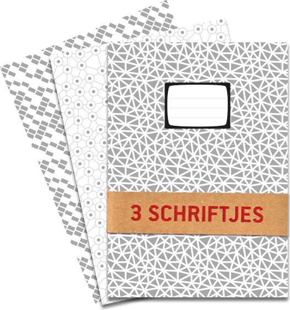 Schriften A5 ruitjes (3 stuks)