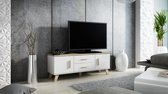 LOTTA TV Meubel - TV Kast - Wit / Eiken - Scandinavisch Design - 45x140x40 cm