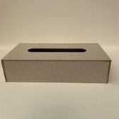 Bouwpakket Tissue houder Kartonnage pakket 5-delig - DIY - Grijsbord - Karton
