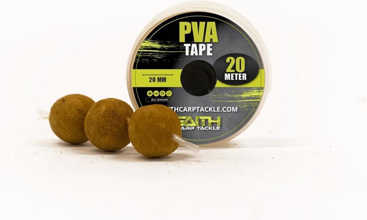 Faith Carp Tackle Faith PVA Tape 20m Wit - Aanbieding