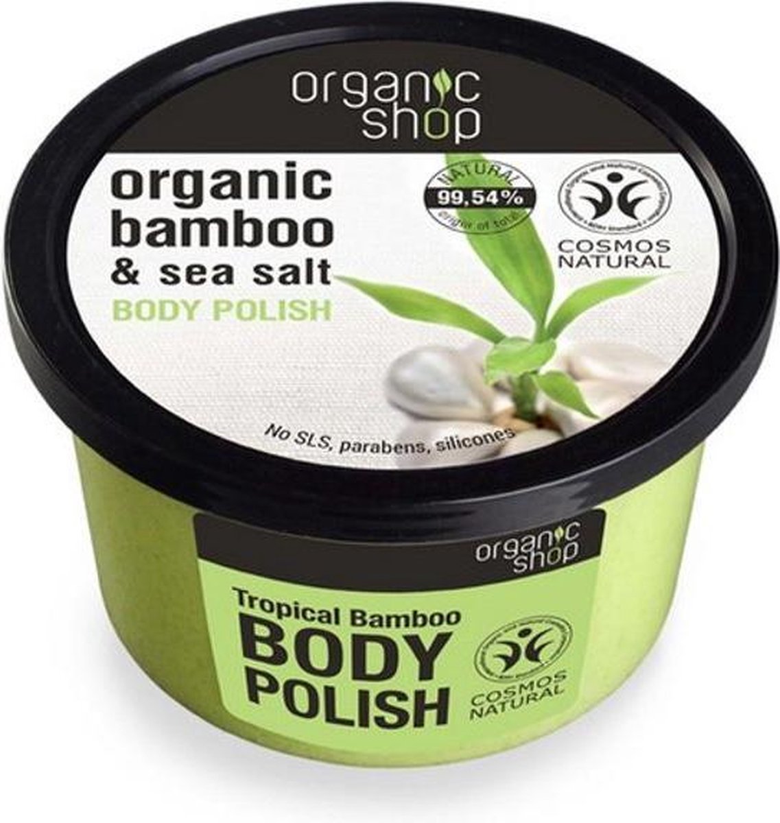 Organic Shop Body Polish Natural Bamboo and Sea Salt 250ml