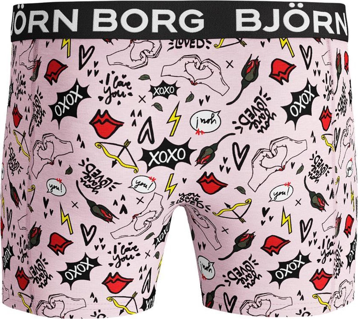 Bjorn Borg - Heren - SHORTS SAMMY BB XOXO - Wit - L | bol.com