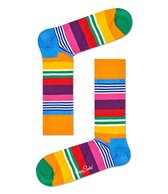 Happy Socks Multi Stripe Sokken - Oranje/Blauw - Maat 41-46