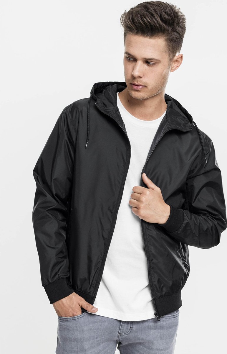 Urban Classics Heren Windbreaker – M Zwart