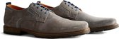 Travelin London Low - Nette Suède Leren Veterschoen - Heren - Lichtgrijs - Maat 46