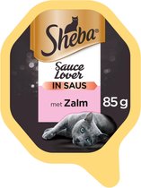 Sheba Sauce Lovers - Kattenvoer Natvoer - Zalm - 22 x 85 g