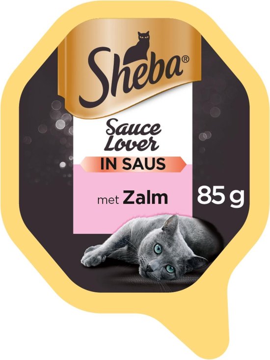 Diplomaat wapenkamer interferentie Sheba Sauce Lovers Katten Natvoer - Zalm - 22 x 85 gram | bol.com