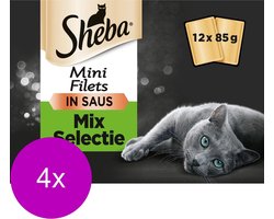 Sheba Multipack Mini Filets Chef Pouch - Kattenvoer - 4 x 12x85 g