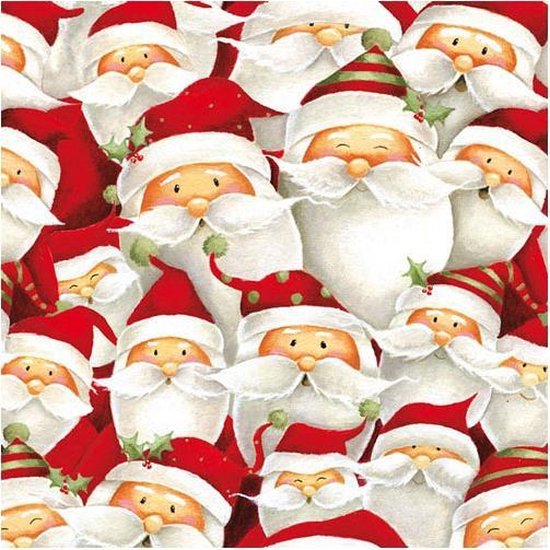 20x Kerst thema servetten 33 x 33 cm - Papieren wegwerp servetjes -  Kerstmis... | bol.com
