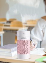 Aroma Diffuser Kant Roze 250 ML inclusief leeslampje en ventilator