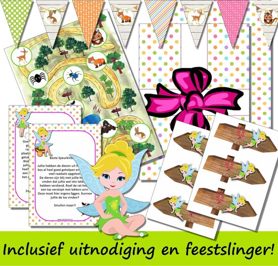 Thumbnail van een extra afbeelding van het spel Speurtocht voor kinderen - Het Boselfje en het dierenfeest  - 4 t/m 6 jaar - kinderfeestje - speurtocht- speurpakket - compleet draaiboek - PRINT ZELF UIT!