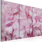 Schilderij - Azalea in roze , 3 luik