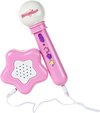 foto van Kinder Karaoke microfoon - Kids speaker - Draagbaar - Roze popster