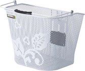 Basil Basimply EC Flower - Fietsmand - Voor - Afneembaar - Staal - Wit