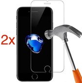 2x Protecteur d'écran Convient pour Apple iPhone 6 / 6s / 7/8 - Protecteur d'écran en Tempered Glass trempé