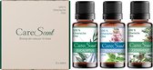 CareScent Minty Breeze Etherische Olie Set | Eucalyptus Olie + Pepermunt Olie + Cederhout Olie Bundel | 3x Essentiële Oliën voor Aromatherapie | Aroma Diffuser Olie (30 ml)