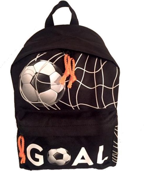 Run Away Goal! VOETBAL Rugzak - Lagere school - Basis Schooltas - Zwart Oranje - Stoer ! Run Away Goal! VOETBAL Rugzak - Lagere school - Basis Schooltas - Zwart Oranje - Stoer !