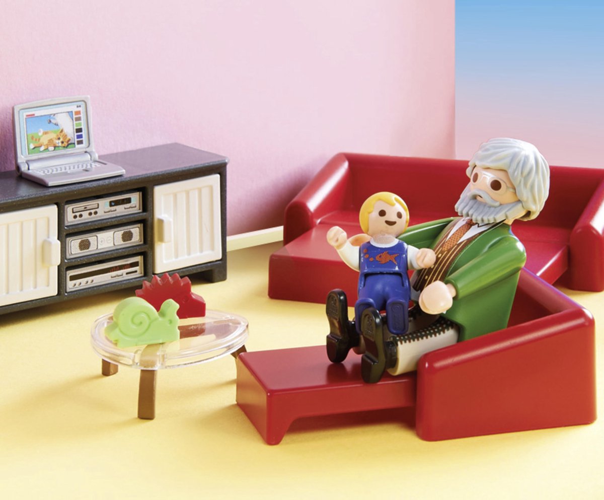 PLAYMOBIL Dollhouse Huiskamer met openhaard - 70207 — afbeelding 6